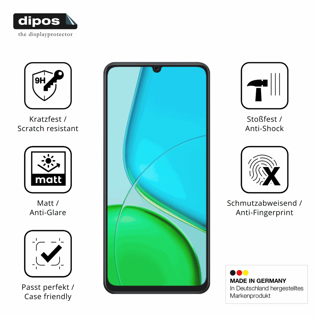 Displayschutz hergestellt in Deutschland, höchste Qualität made in Germany