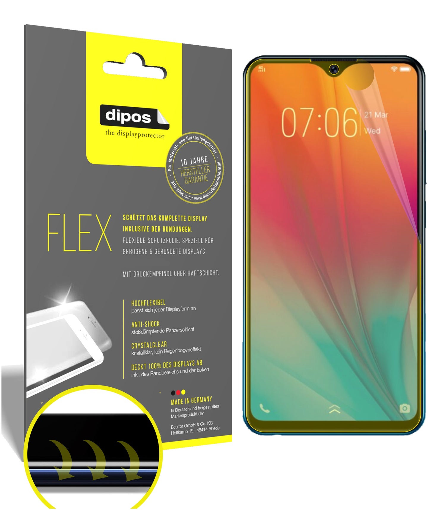 3D Full Cover Displayschutzfolie: Case-freundlicher Schutz mit perfekter Passform für dein Display.