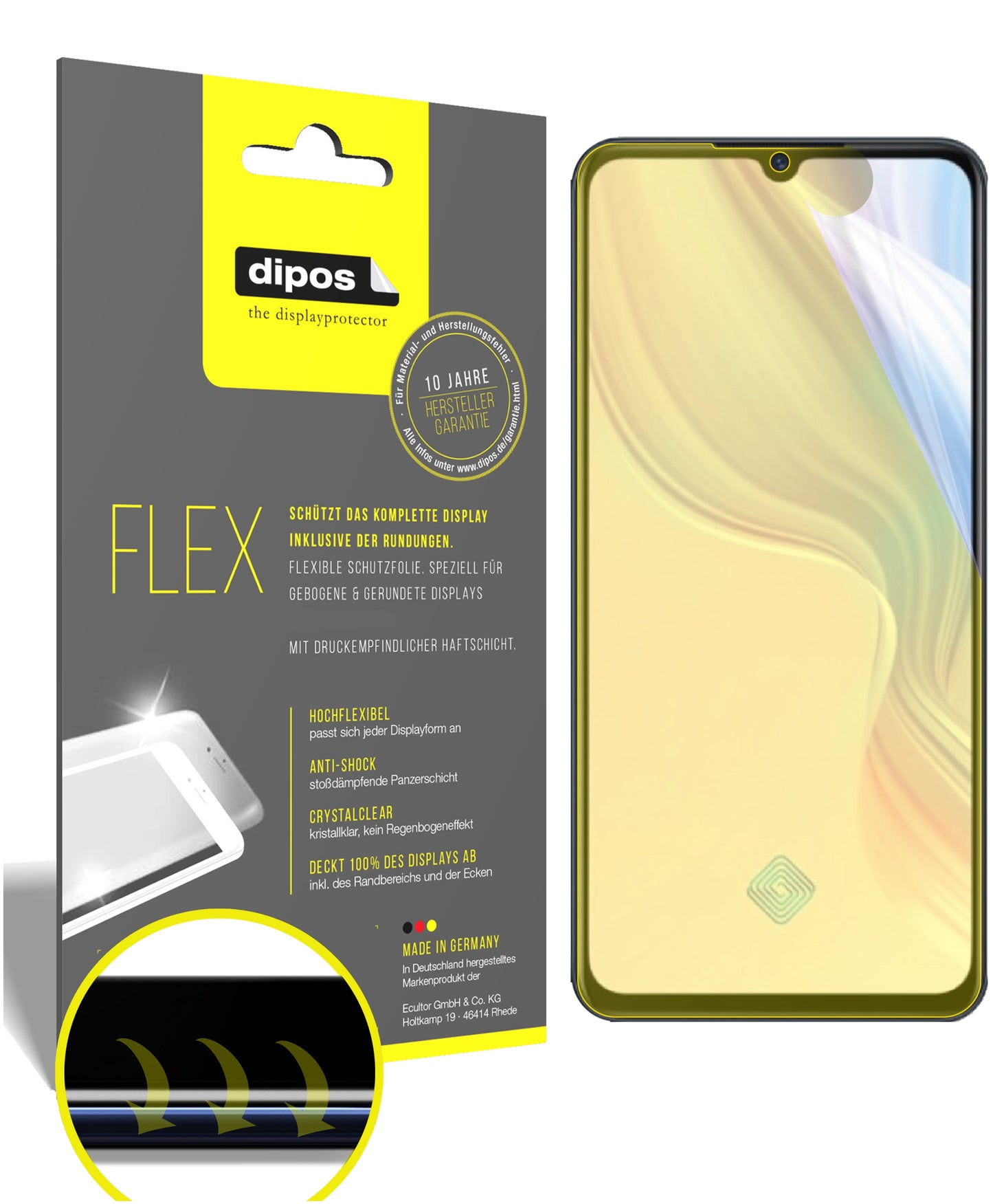 3D Full Cover Displayschutzfolie: Case-freundlicher Schutz mit perfekter Passform für dein Display.