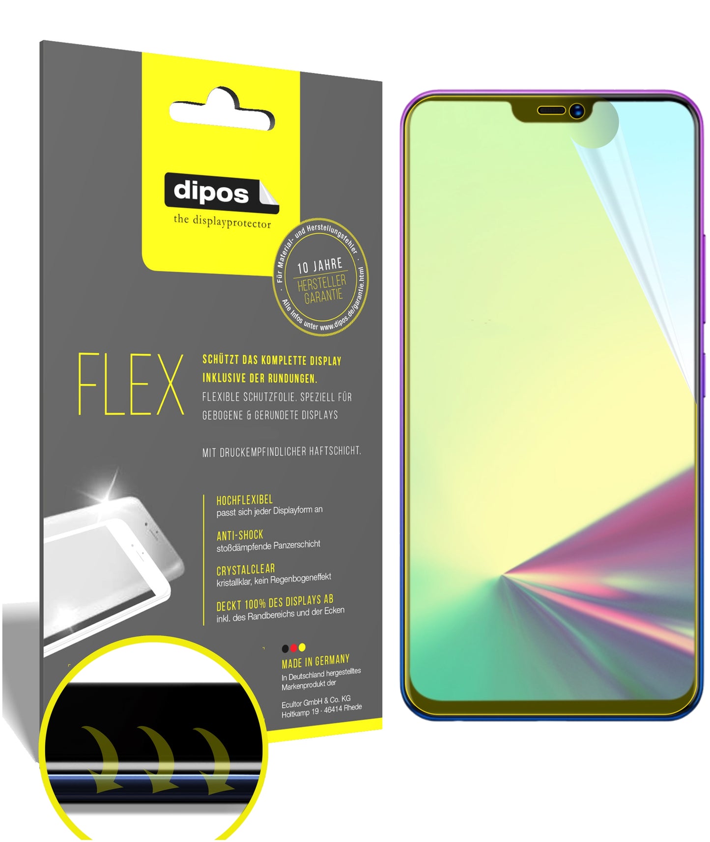 3D Full Cover Displayschutzfolie: Case-freundlicher Schutz mit perfekter Passform für dein Display.