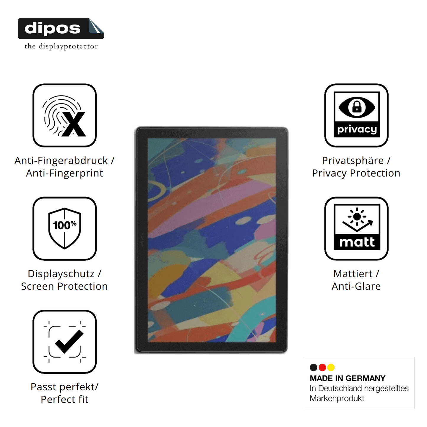 Blickschutzfolie für Wacom Cintiq 16 matt Schutzfolie Privacy