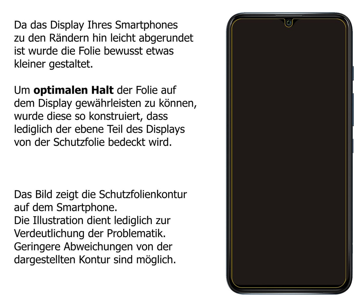 5x Schutzfolie matt für Wiko Power U30 Display-Schutzfolie