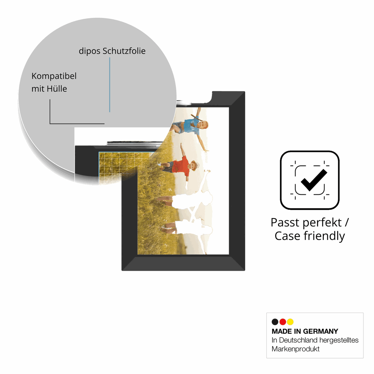 2x Schutzfolie matt für WONNIE Frameo 10.1 Zoll Digitaler Bilderrahmen Display-Schutzfolie