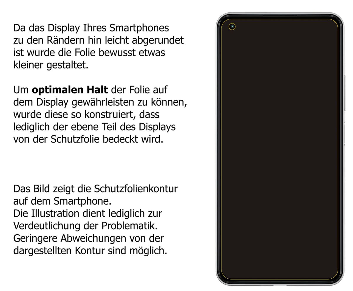 2x Schutzfolie klar für Xiaomi 11 Lite 5G NE Display-Schutzfolie