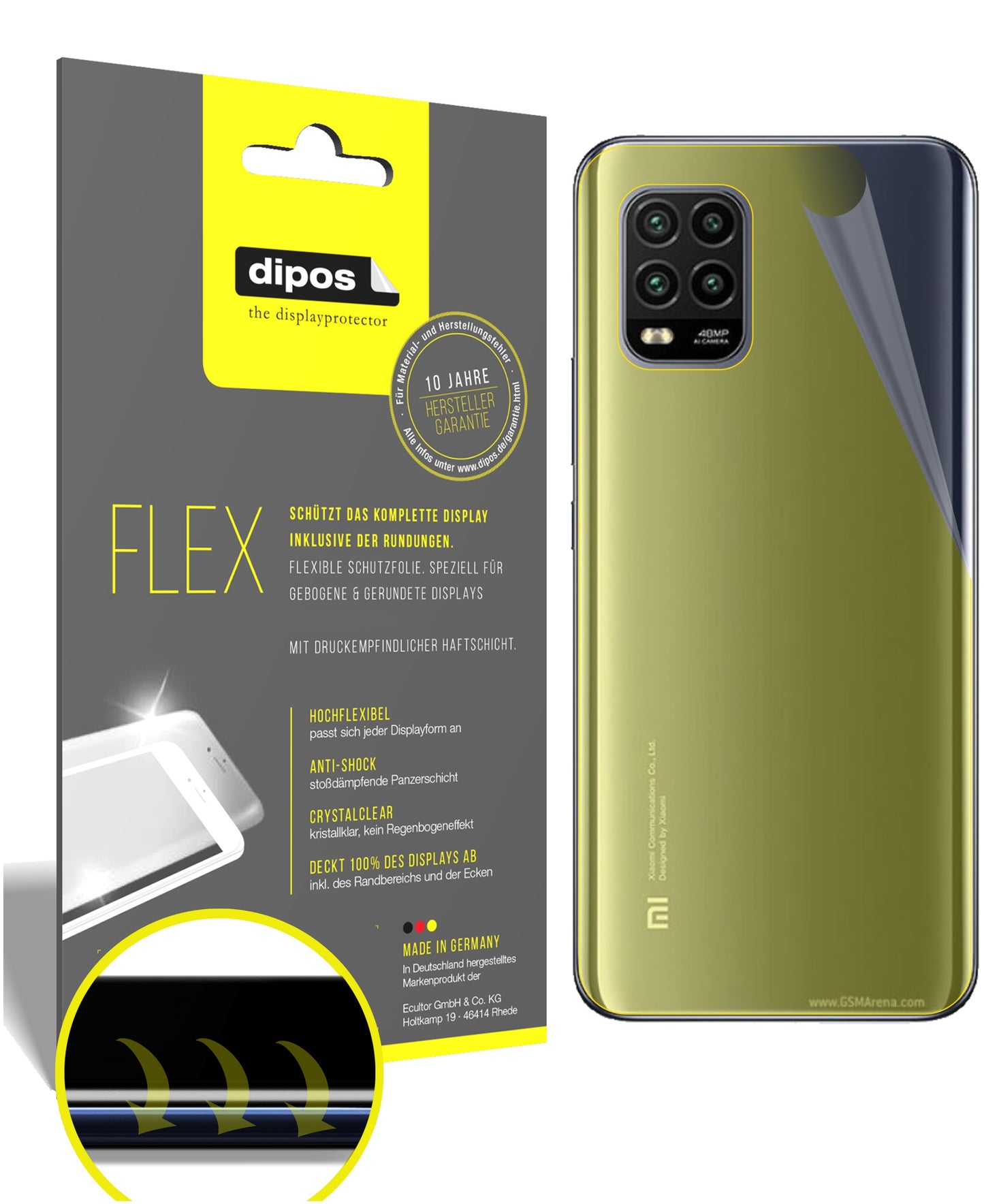 3D Full Cover Displayschutzfolie: Case-freundlicher Schutz mit perfekter Passform für dein Display.
