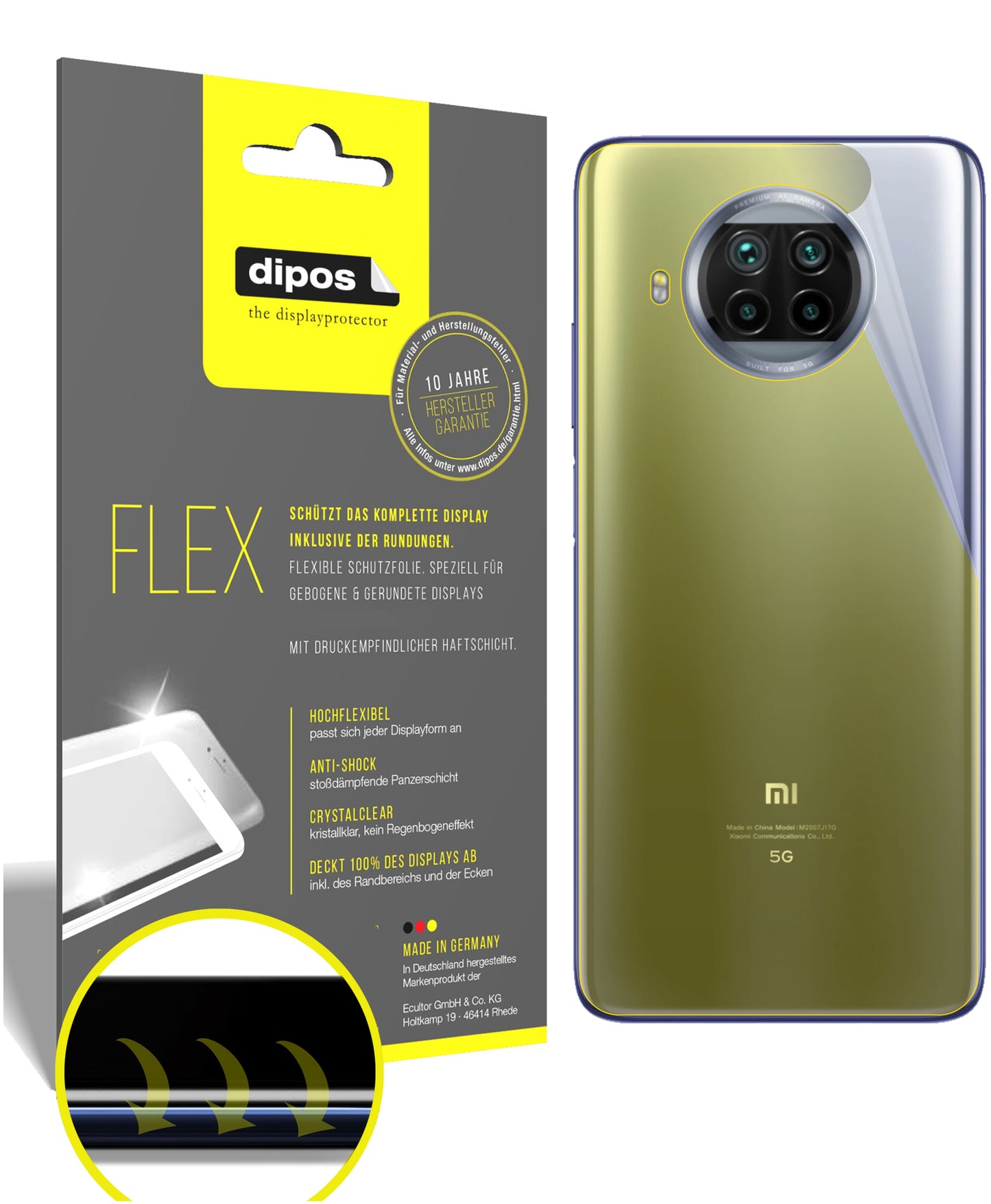 3D Full Cover Displayschutzfolie: Case-freundlicher Schutz mit perfekter Passform für dein Display.