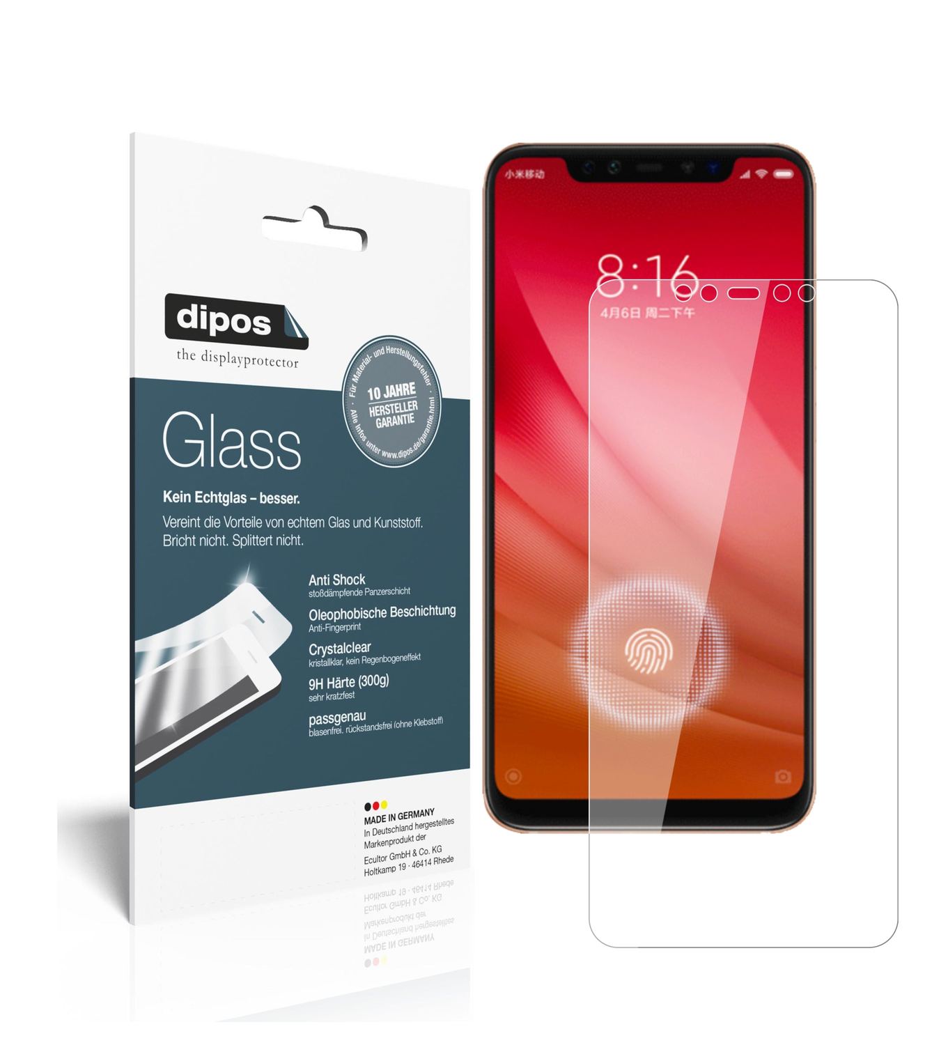 Perfekte Passform und ultimative Qualität: Unser 9H Panzerglas bietet Schutz für Xiaomi-Mi 8 Pro
