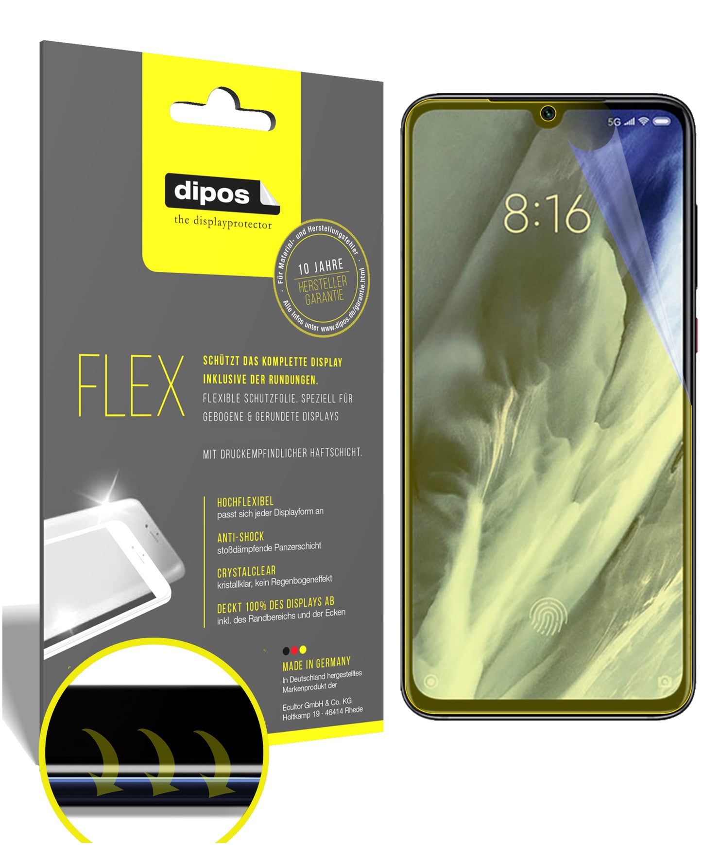 3D Full Cover Displayschutzfolie: Case-freundlicher Schutz mit perfekter Passform für dein Display.