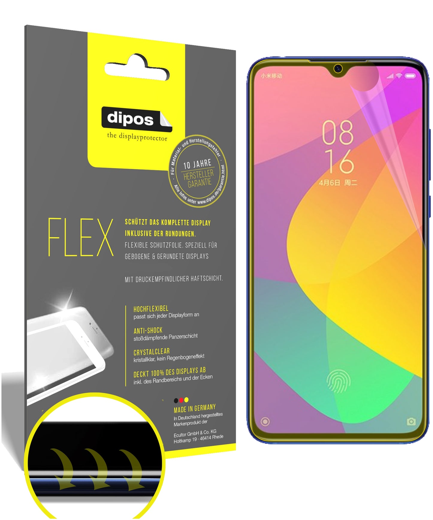 3D Full Cover Displayschutzfolie: Case-freundlicher Schutz mit perfekter Passform für dein Display.