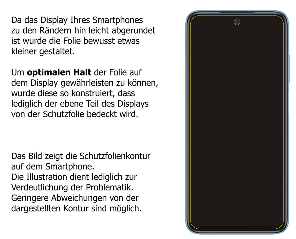 2x Schutzfolie klar für Xiaomi Redmi 10 Display-Schutzfolie