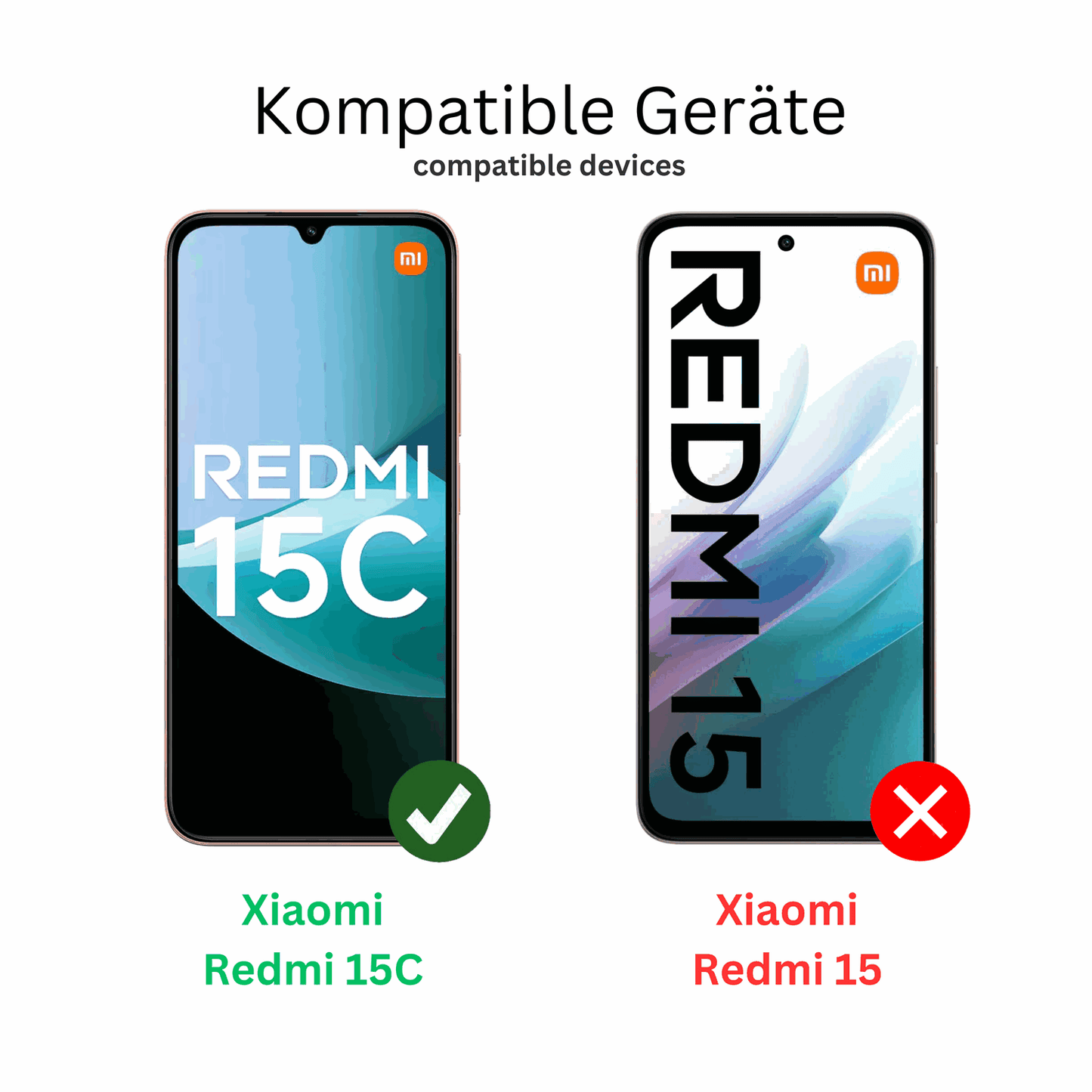 4x Schutzfolie klar für Xiaomi Redmi 15C Display-Schutzfolie
