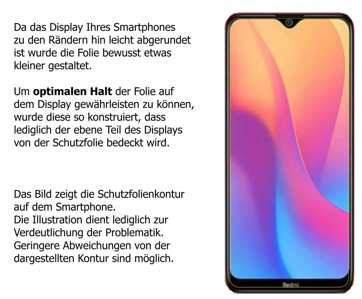 1x Schutzfolie matt für Xiaomi Redmi 9A Display-Schutzfolie