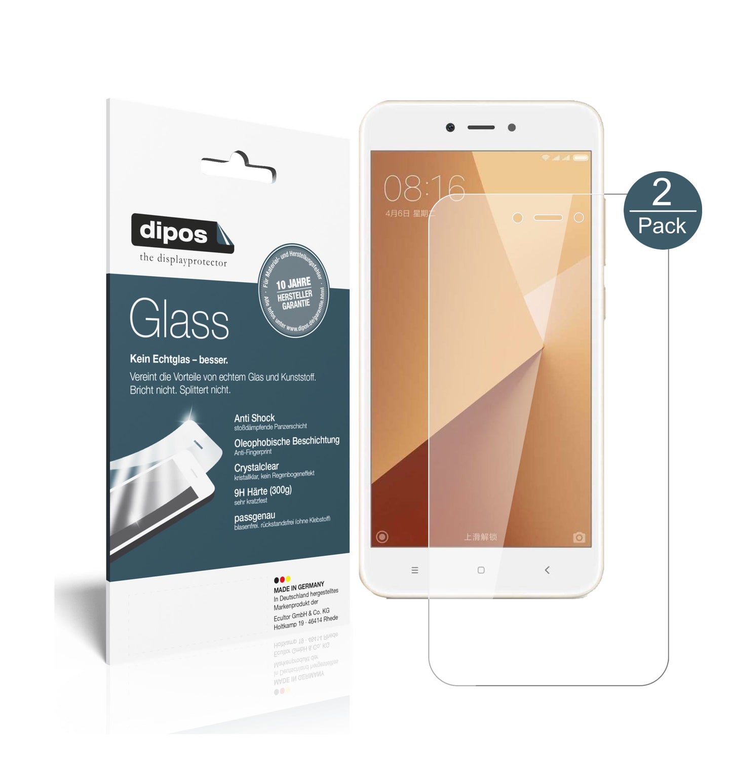 Perfekte Passform und ultimative Qualität: Unser 9H Panzerglas bietet Schutz für Xiaomi-Redmi Note 5A