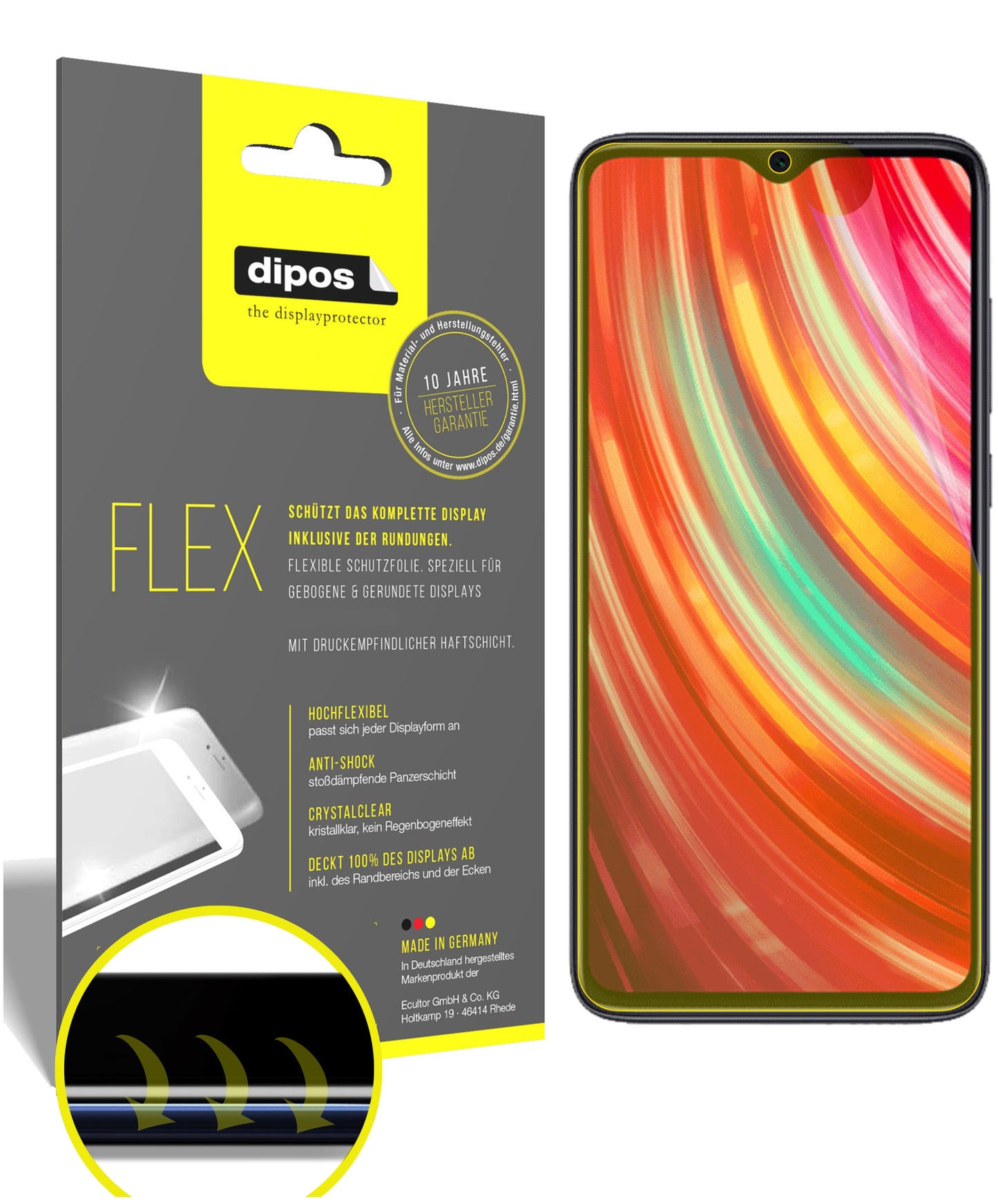 3D Full Cover Displayschutzfolie: Case-freundlicher Schutz mit perfekter Passform für dein Display.
