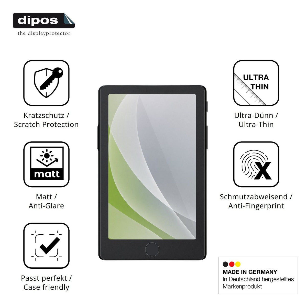 4x Schutzfolie matt für Xteink X4 Pro Display-Schutzfolie