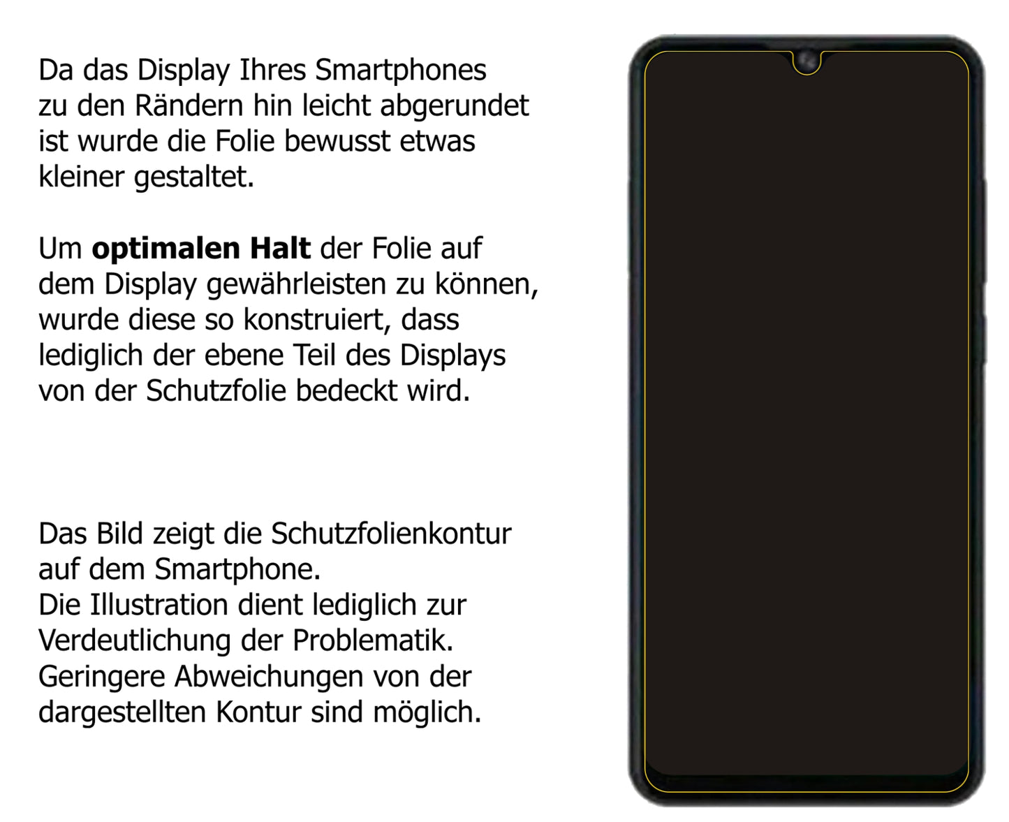 Dünne und klare Folie passend zugeschnitten für ZTE Blade A51 lite