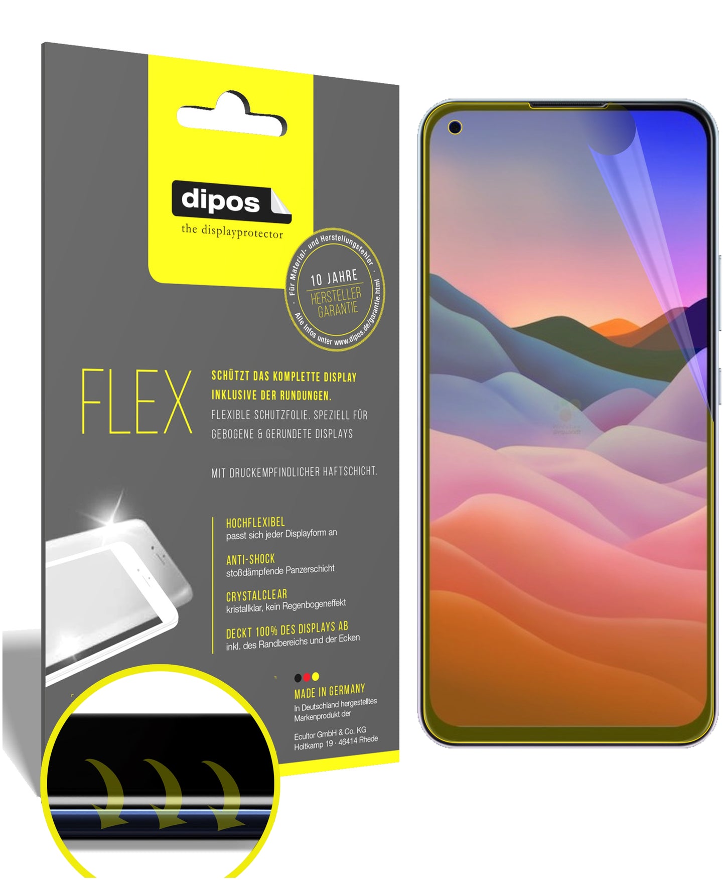3D Full Cover Displayschutzfolie: Case-freundlicher Schutz mit perfekter Passform für dein Display.