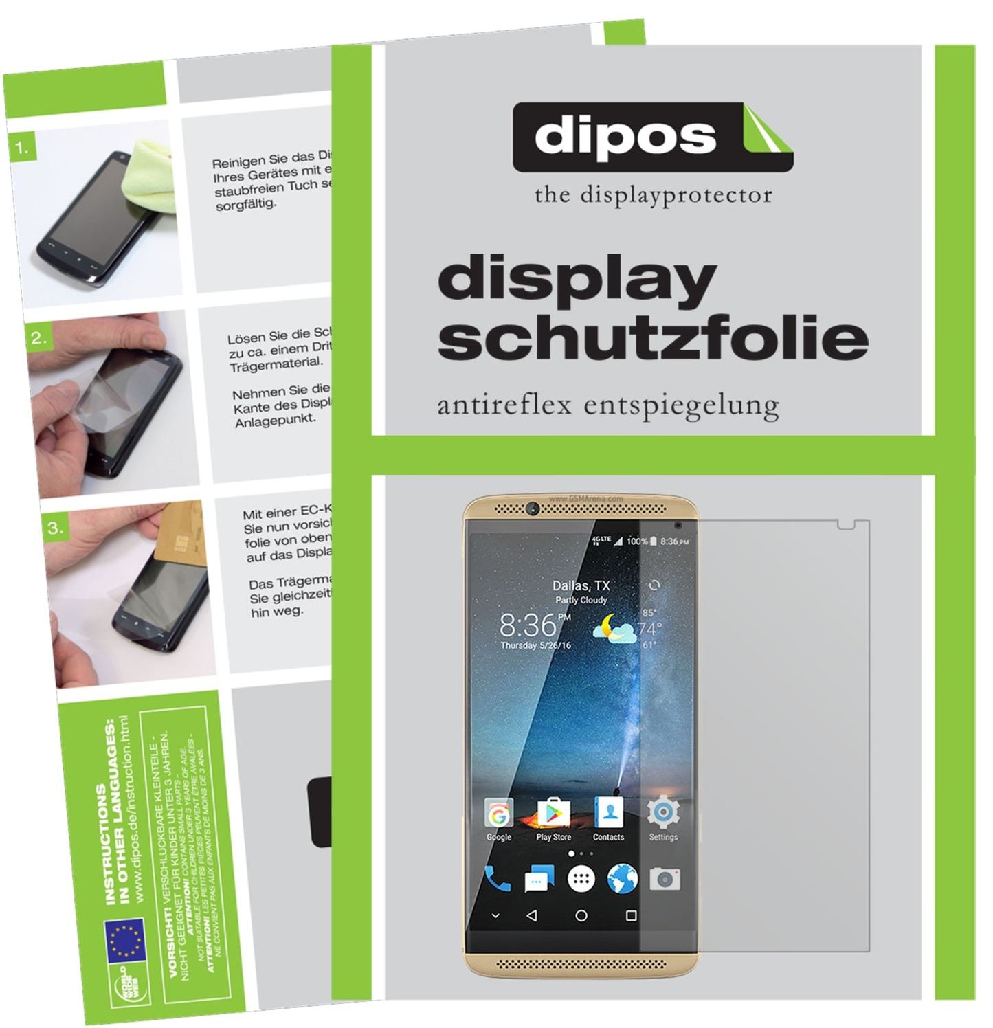 Perfekte Passform und ultimative Qualität: Unser 9H Panzerglas bietet Schutz für ZTE-Axon 7