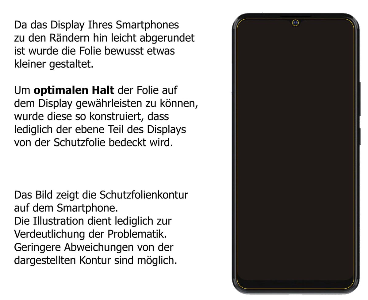 1x Schutzfolie klar für ZTE Blade V2021 5G Display-Schutzfolie
