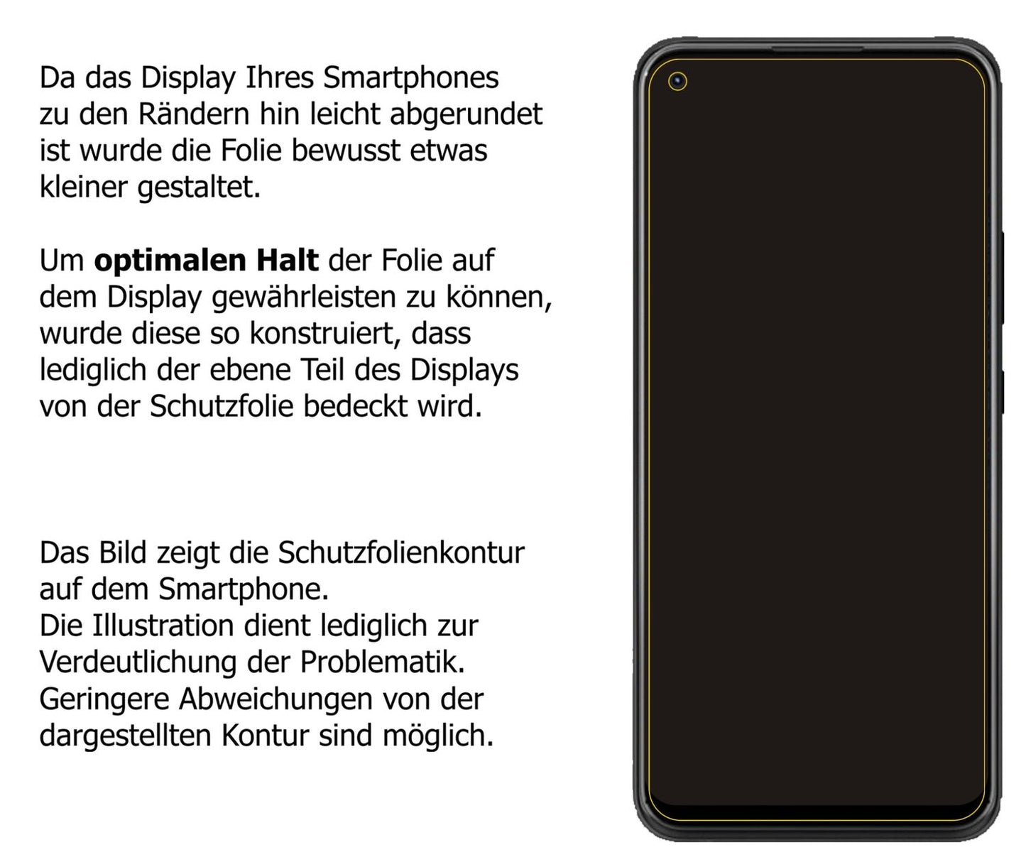 Privatsphäre-Schutz durch Sichtschutz-Folie passend zugeschnitten für ZTE Blade X1 5G