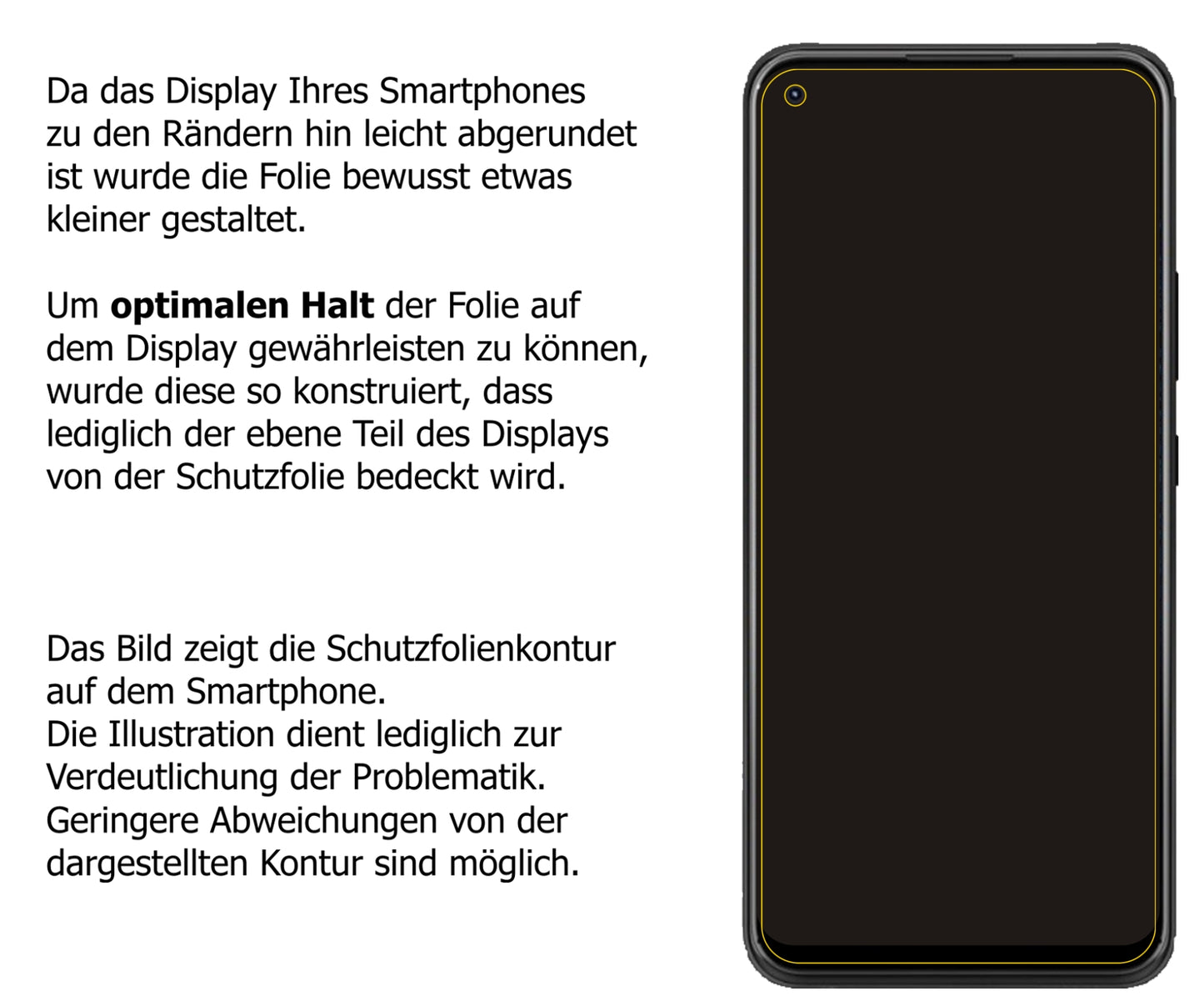 Privatsphäre-Schutz durch Sichtschutz-Folie passend zugeschnitten für ZTE Blade X1 5G