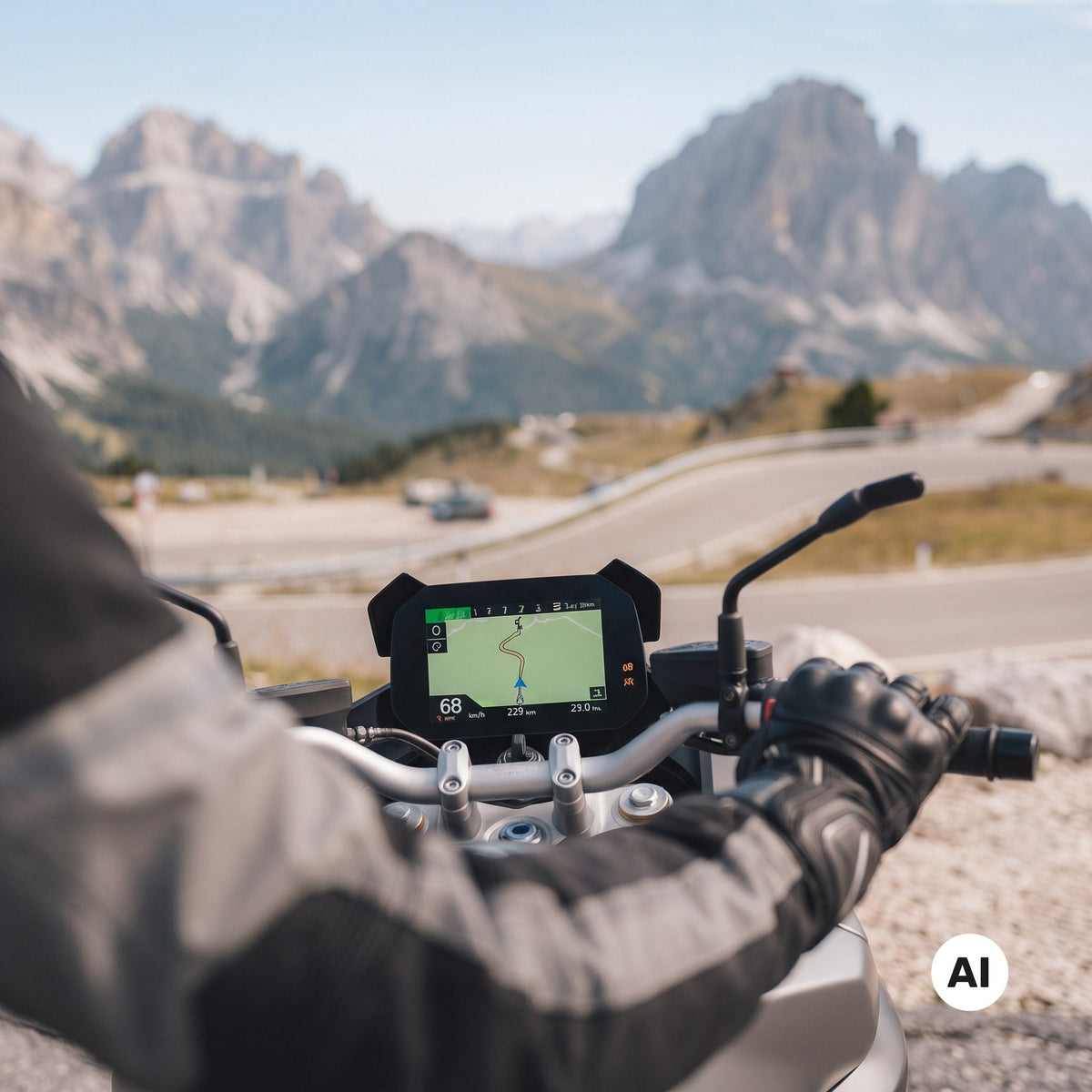 Motorrad-Schutzfolien – KI-generiertes Symbolbild