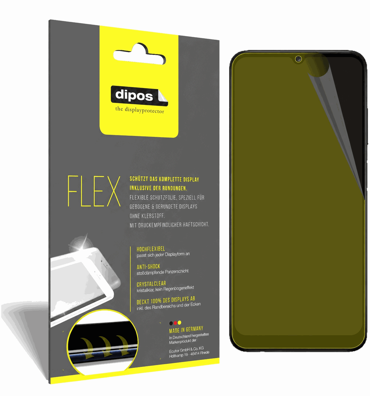 2x 3D Full Cover Schutzfolie für Samsung Galaxy A03s