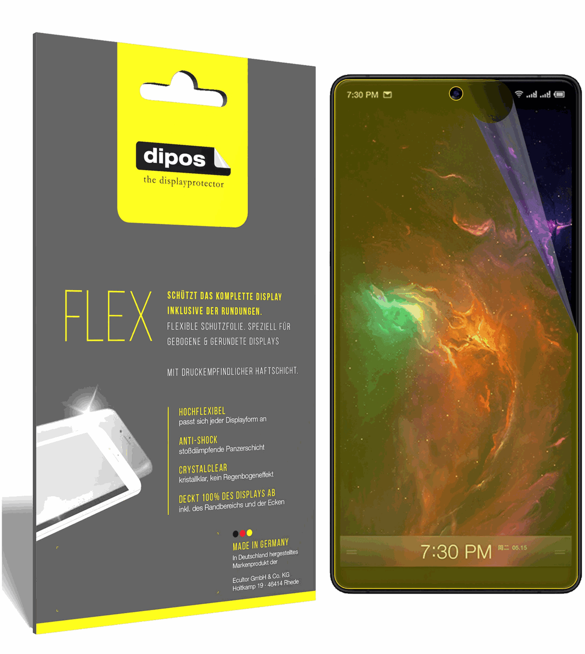 3x 3D Full Cover Schutzfolie für Smartisan Nut R1