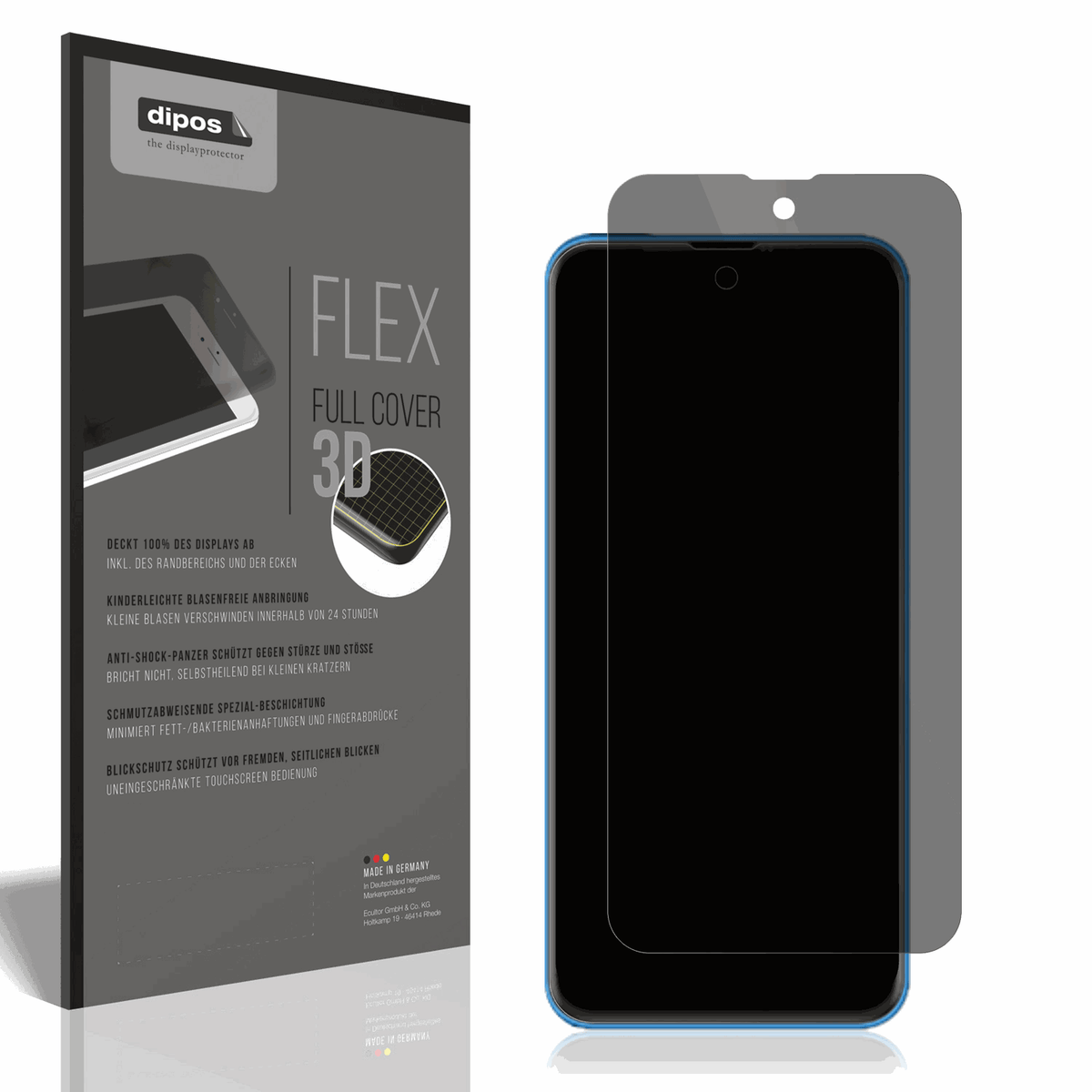 Full Cover Privacy Blickschutzfolie für Sunelan River X1