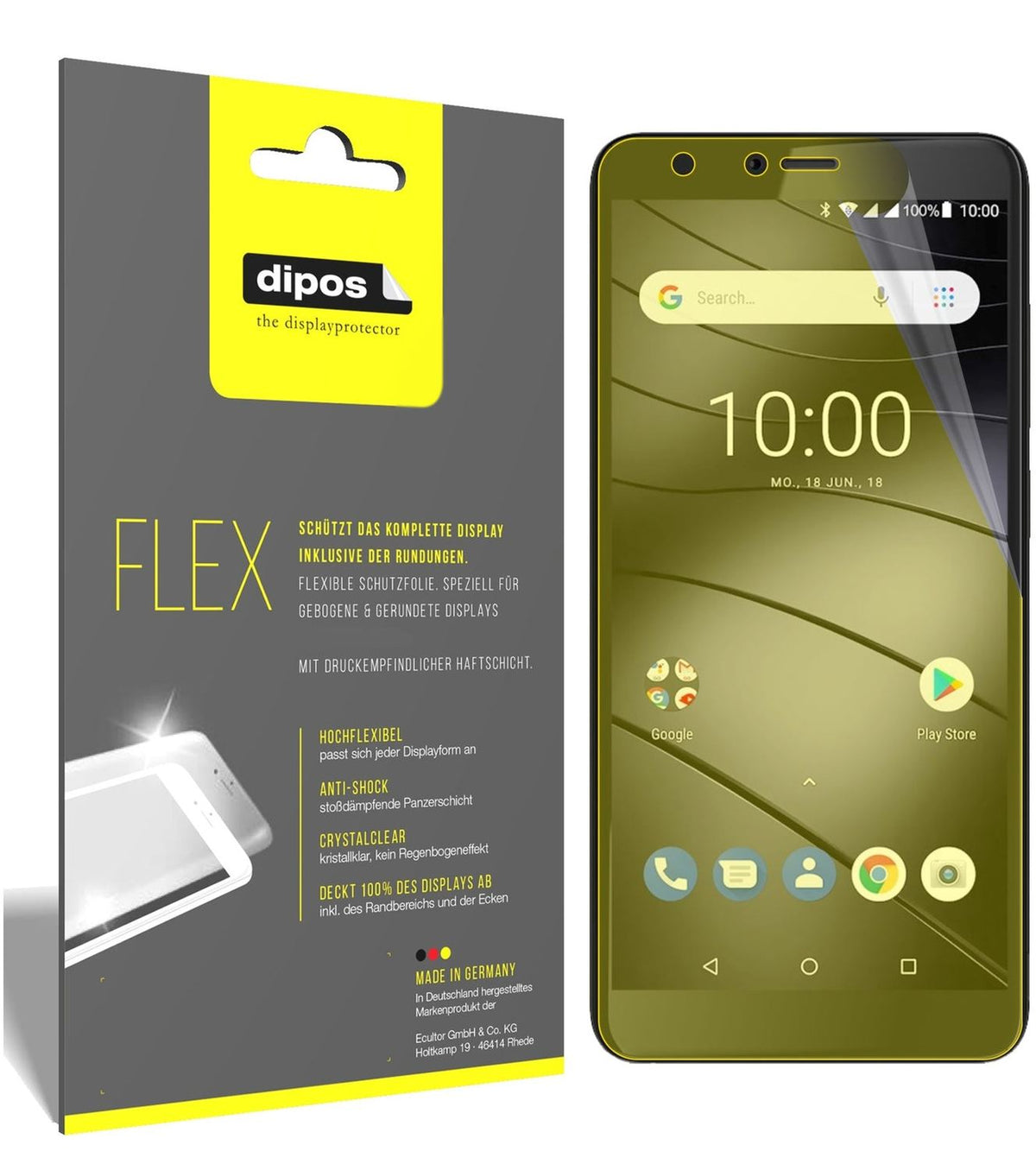 2x 3D Full Cover Schutzfolie für Gigaset GS100