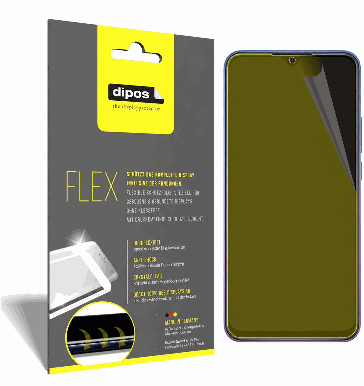 2x 3D Full Cover Schutzfolie für Xiaomi Redmi 9 Prime