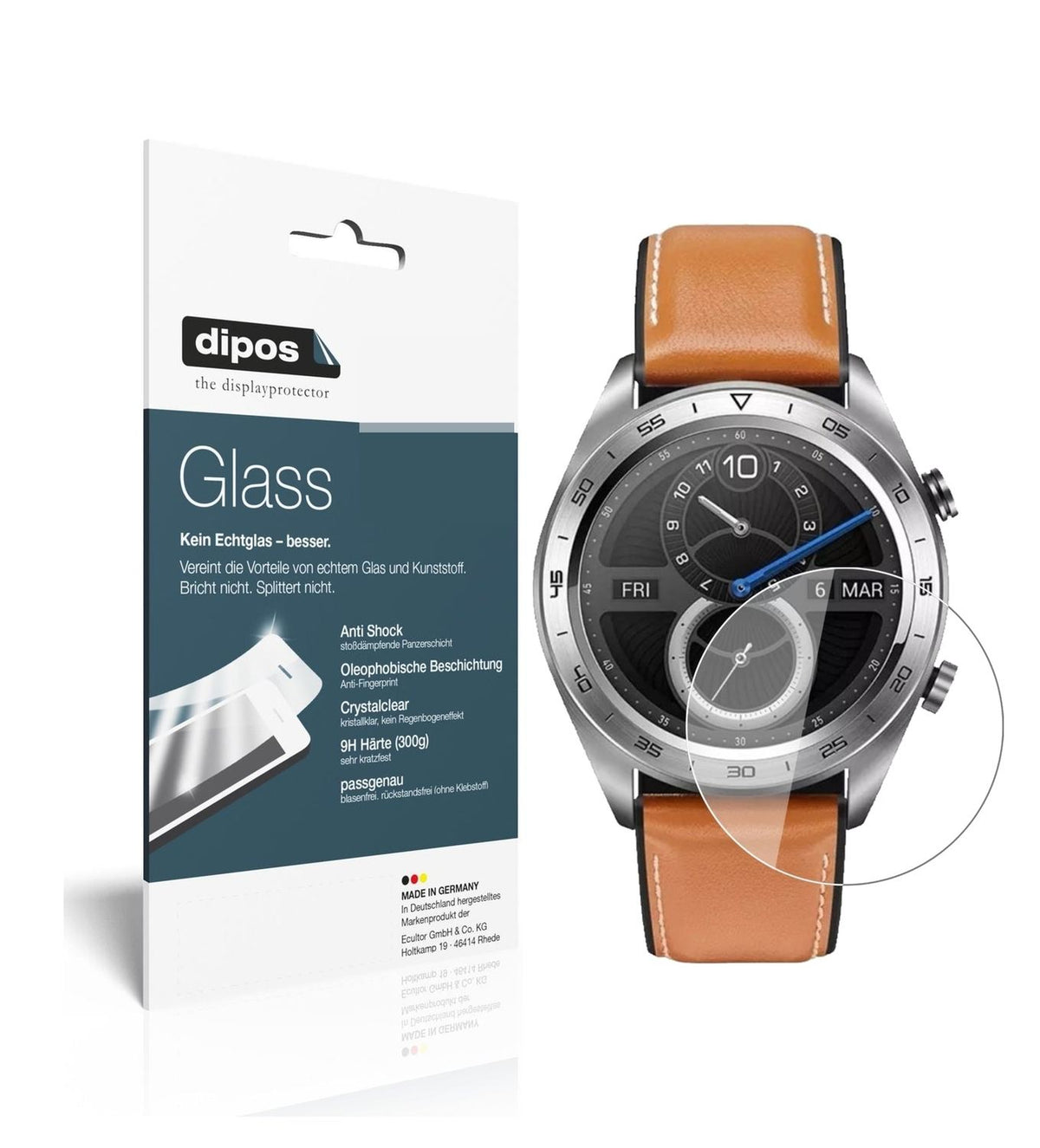 1x 9H Schutzfolie für Honor Watch Magic Panzerfolie