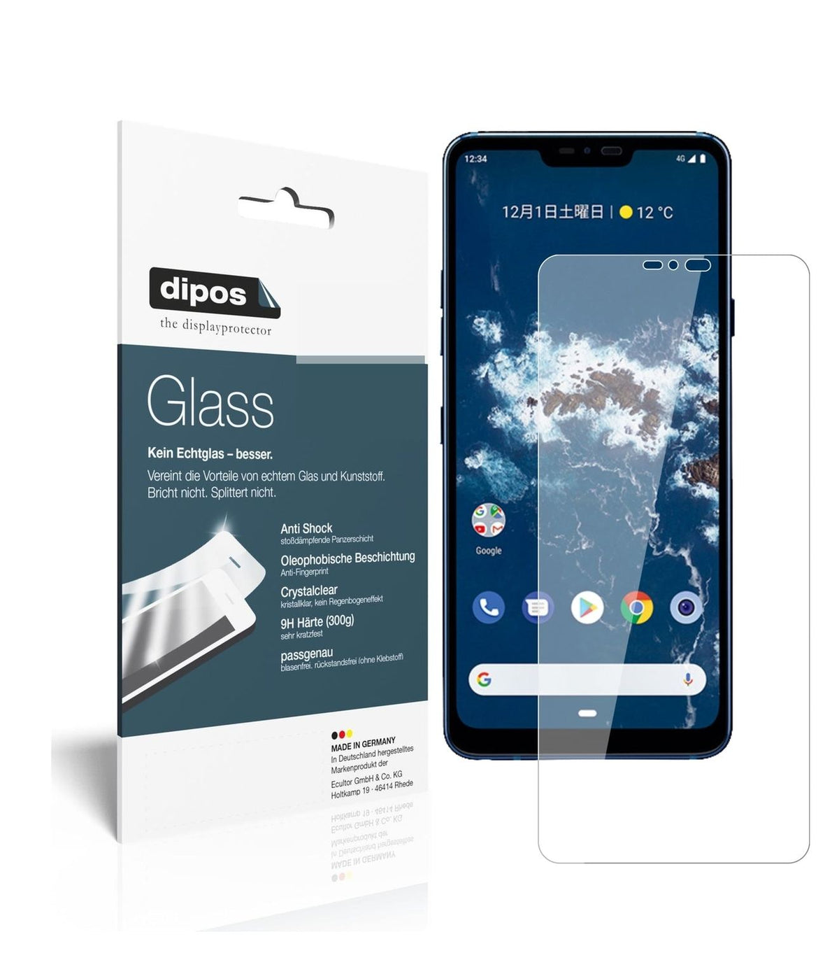 1x 9H Schutzfolie für LG X5 Android One Panzerfolie