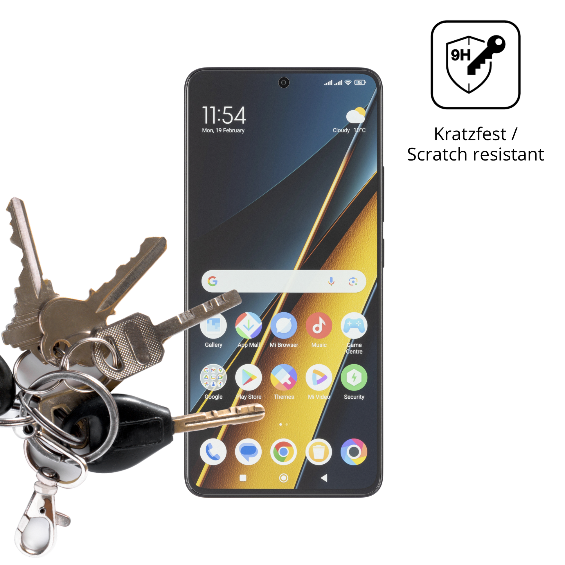 dipos Displayschutz für Poco X6 Pro 5g, mattierte Oberfläche, robuste Festigkeit und perfekte Passform