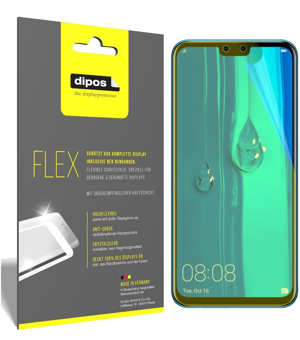 2x 3D Full Cover Schutzfolie für Huawei Enjoy 9 Plus