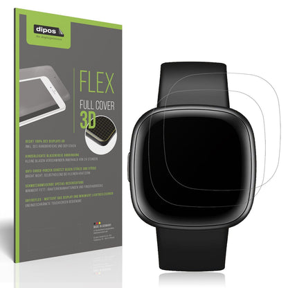 2x Full Cover Schutzfolie matt für Fitbit Versa 4