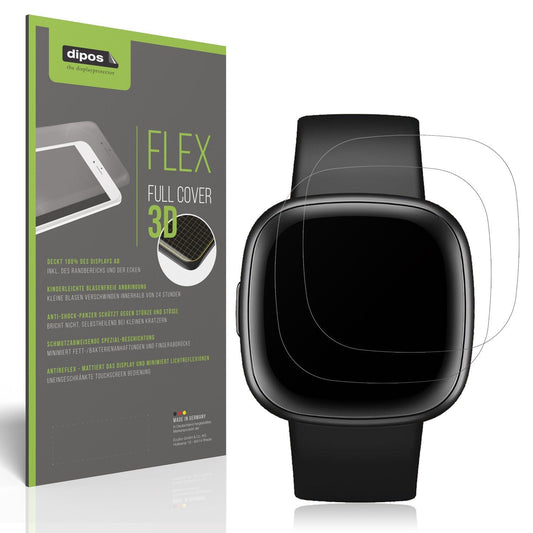 2x Full Cover Schutzfolie matt für Fitbit Versa 4