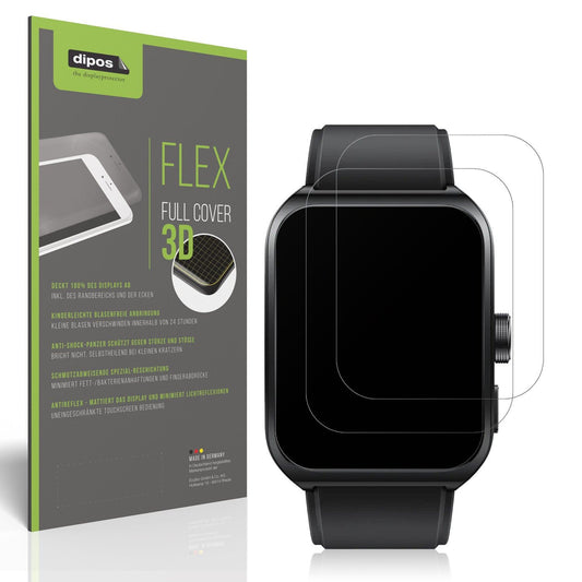 2x Full Cover Schutzfolie matt für Oppo Watch 4 Pro