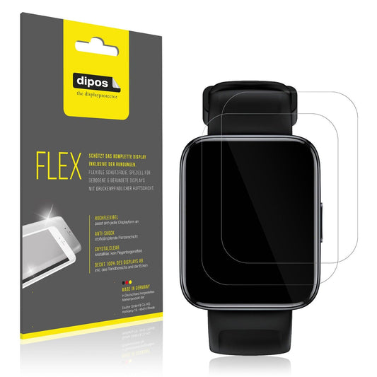 2x 3D Full Cover Schutzfolie für Realme Watch 3 Pro