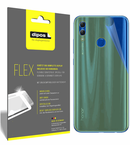 3x 3D Full Cover Schutzfolie für Honor 10 Lite Rückseite
