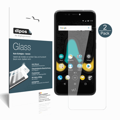 2x 9H Schutzfolie für Wiko Upulse Panzerfolie