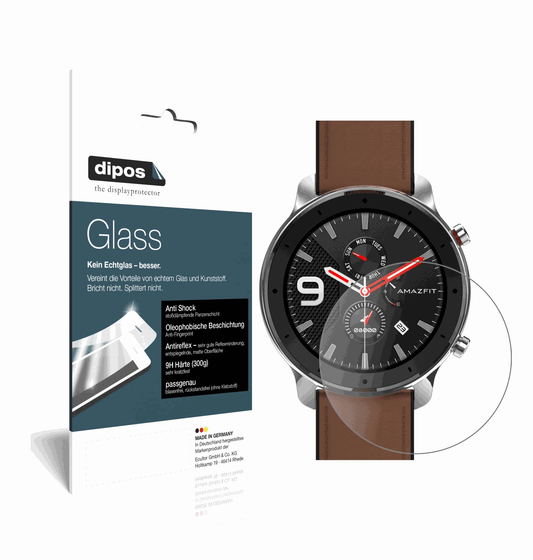 2x 9H Schutzfolie matt für Amazfit GTR 47mm Smartwatch Panzerfolie