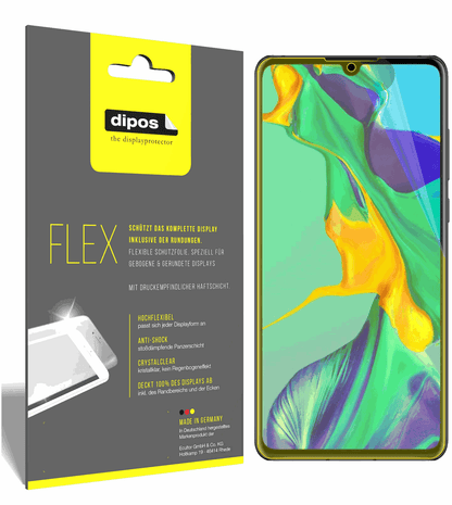 3x 3D Full Cover Schutzfolie für Huawei P30