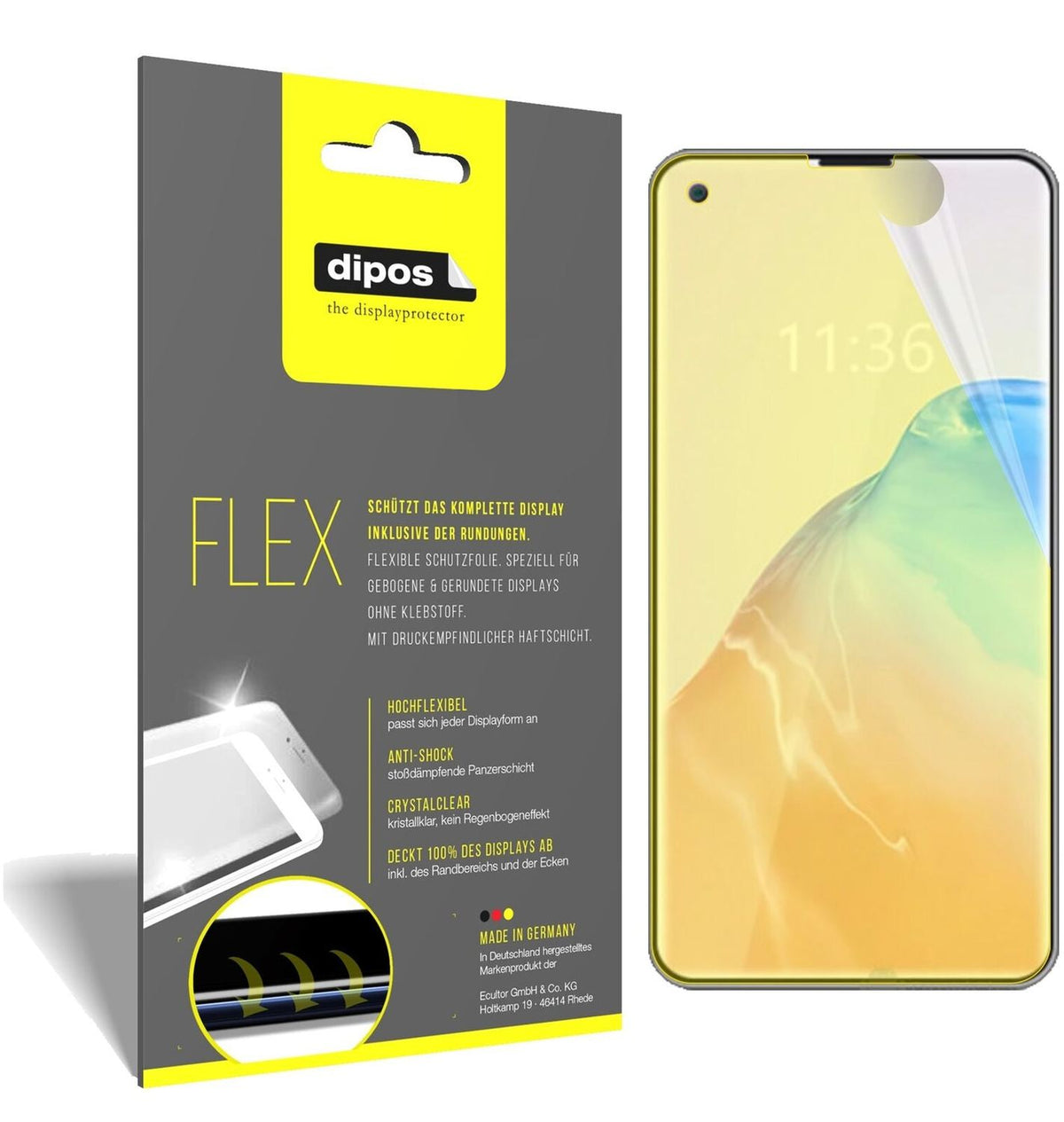 2x 3D Full Cover Schutzfolie für Cubot X30