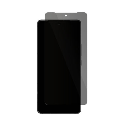 AsusRog Phone 9 Pro mit aufgebrachter dipos Flex Schutzfolie, die seitliche Einblicke blockiert