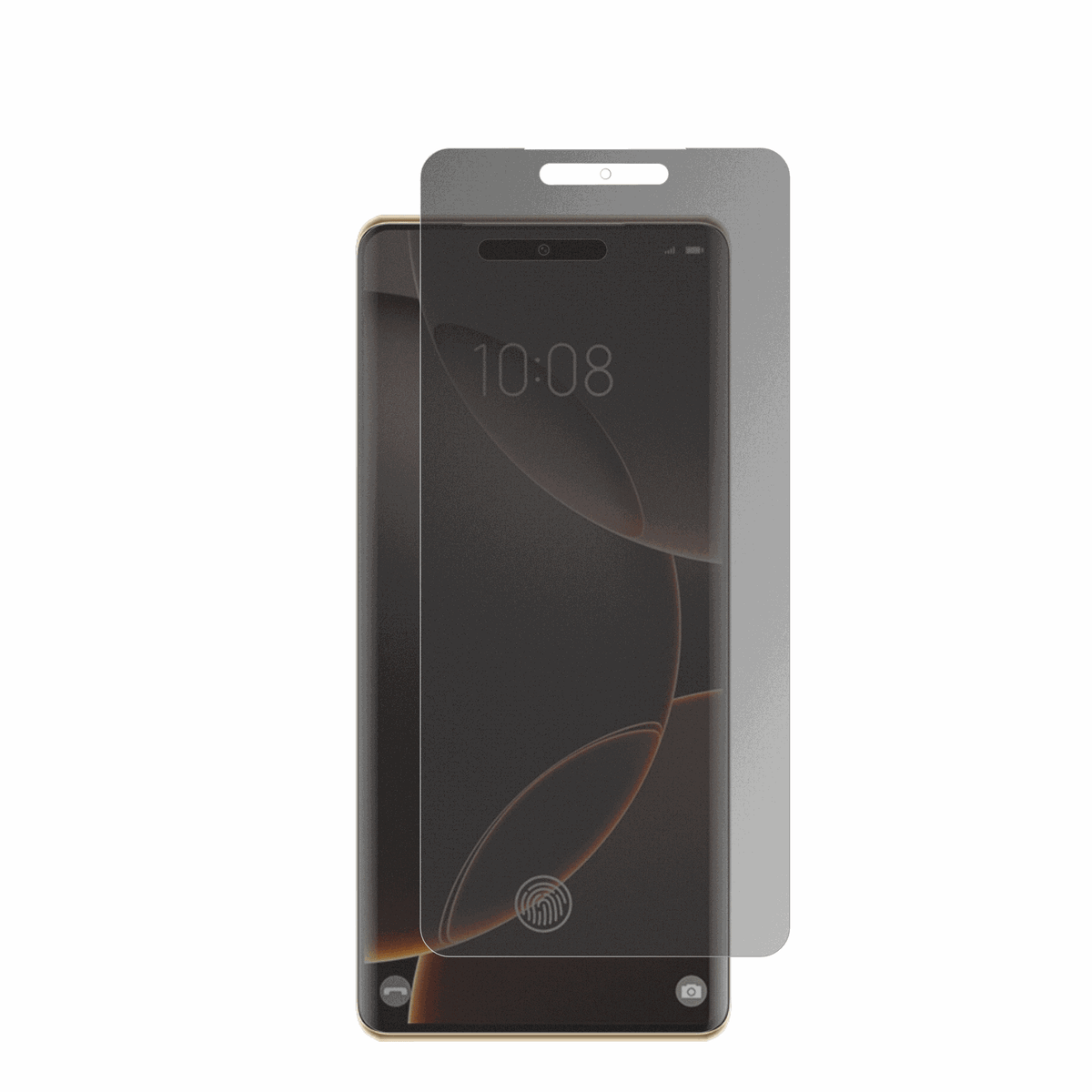 Condor80 Pro mit aufgebrachter dipos Flex Schutzfolie, die seitliche Einblicke blockiert