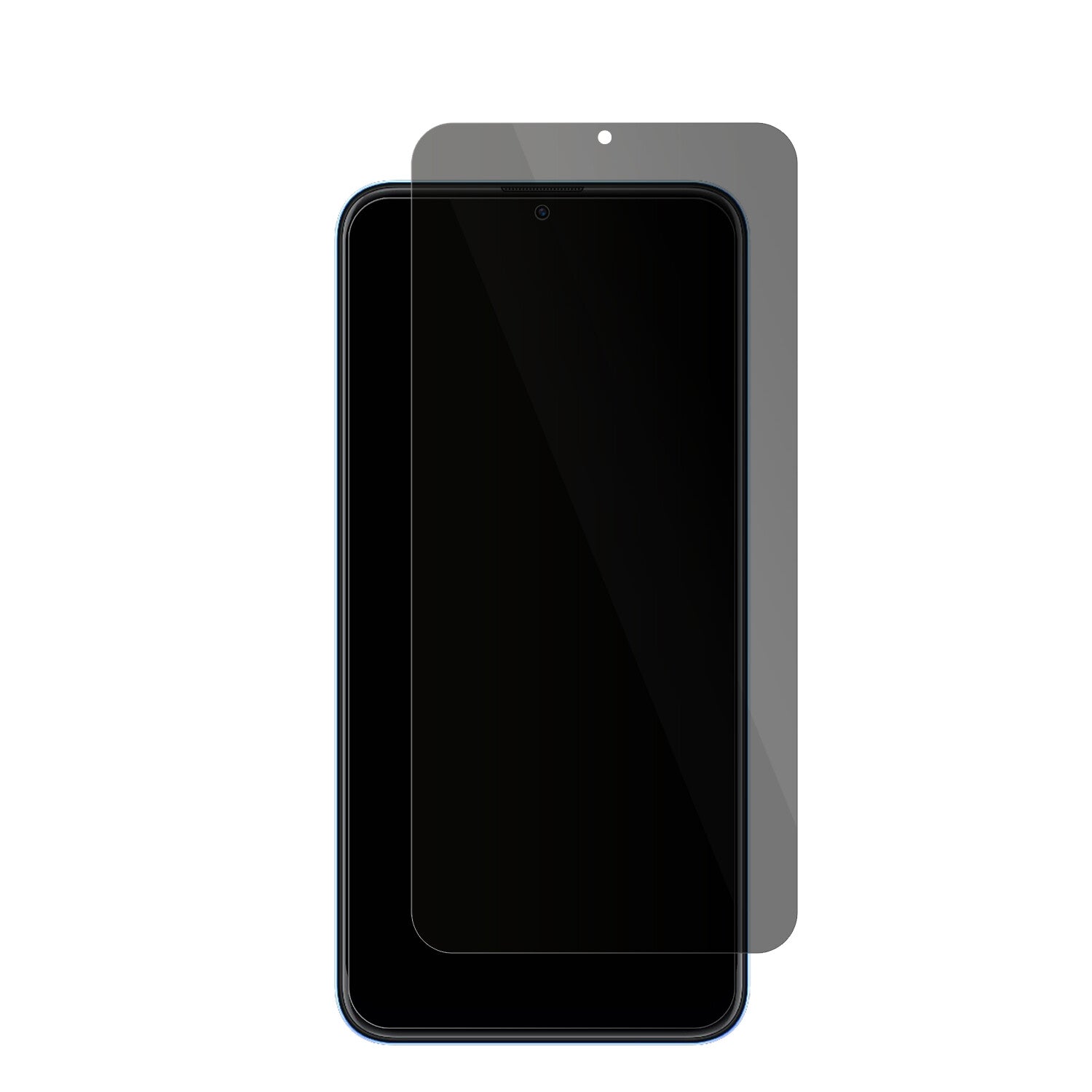 CoolpadCool 12A mit aufgebrachter dipos Flex Schutzfolie, die seitliche Einblicke blockiert