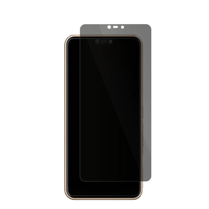 FujitsuArrows M05 mit aufgebrachter dipos Flex Schutzfolie, die seitliche Einblicke blockiert