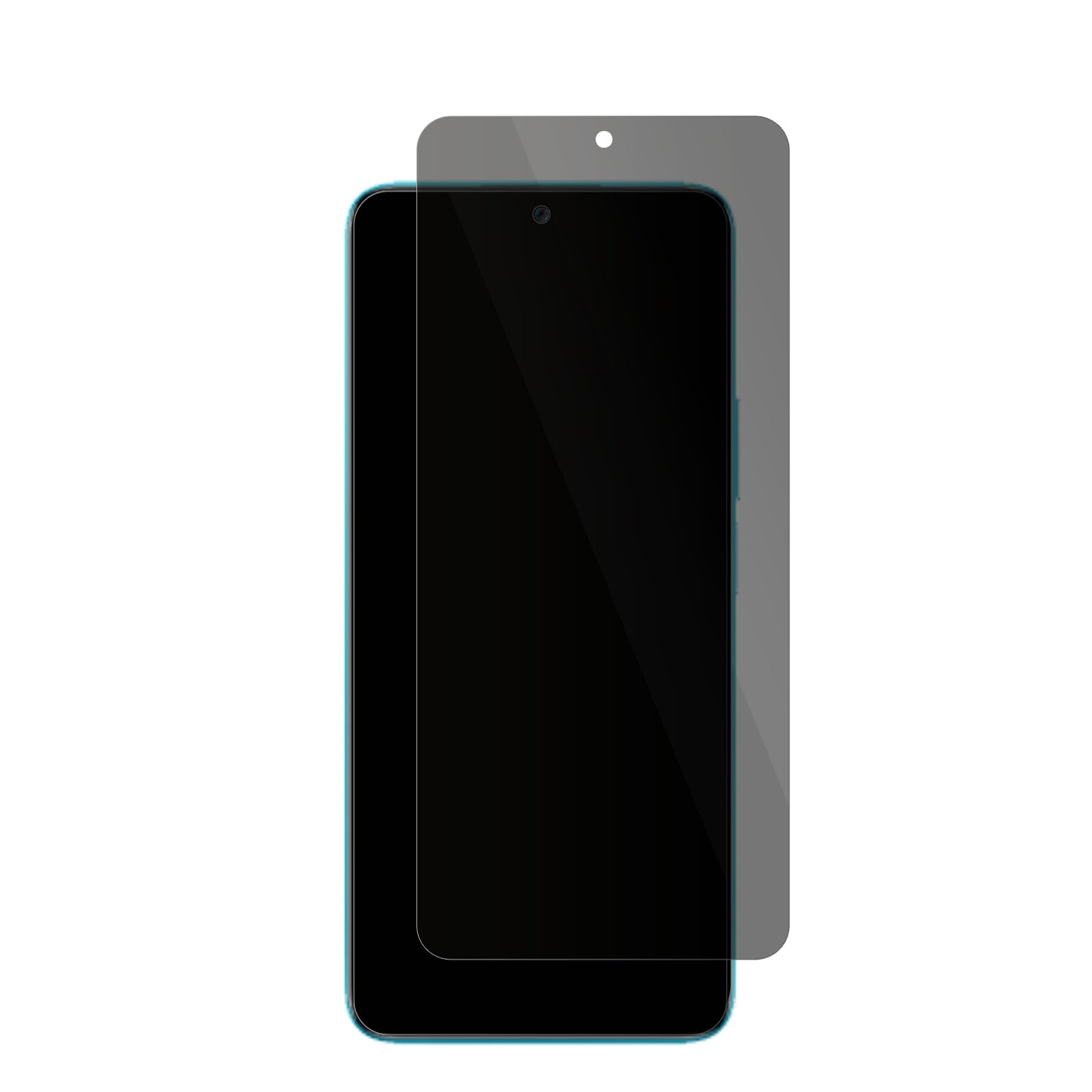 Honor90 mit aufgebrachter dipos Flex Schutzfolie, die seitliche Einblicke blockiert