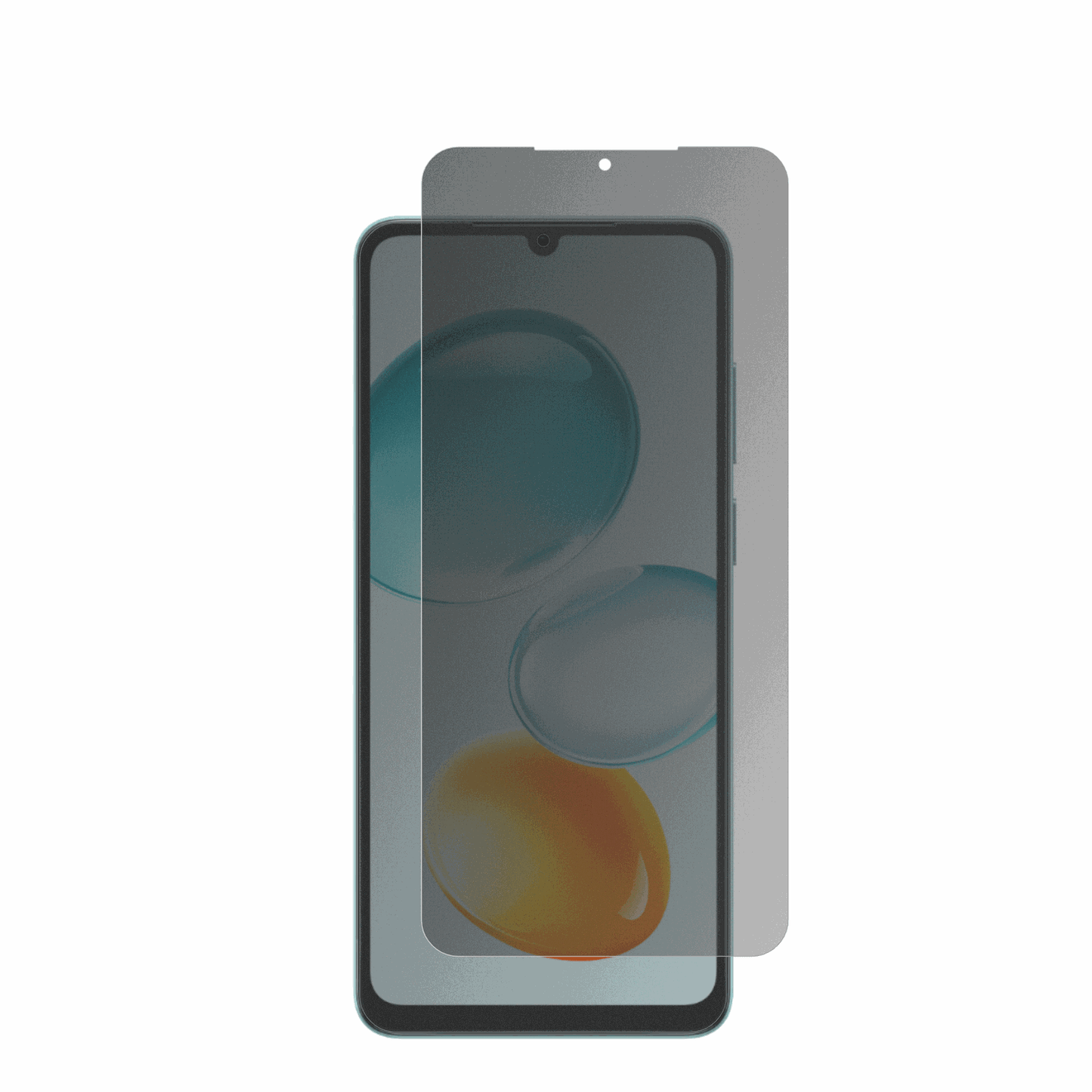 HonorPlay 11C mit aufgebrachter dipos Flex Schutzfolie, die seitliche Einblicke blockiert